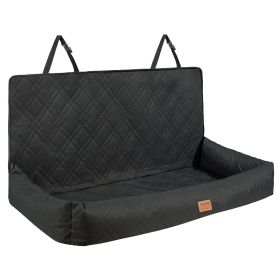 Dog Car Seat, Waterproof Dog Booster Seat for Car, Pet Car Seat with Clip-On Safety Leash, PP Cotton Filling